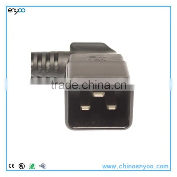 C20 Right Angle to C13 Power Cable - PC Power Cord photo-3