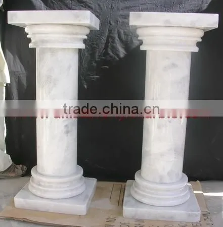 A GRADE ZIARAT WHITE MARBLE PEDESTALS photo-5
