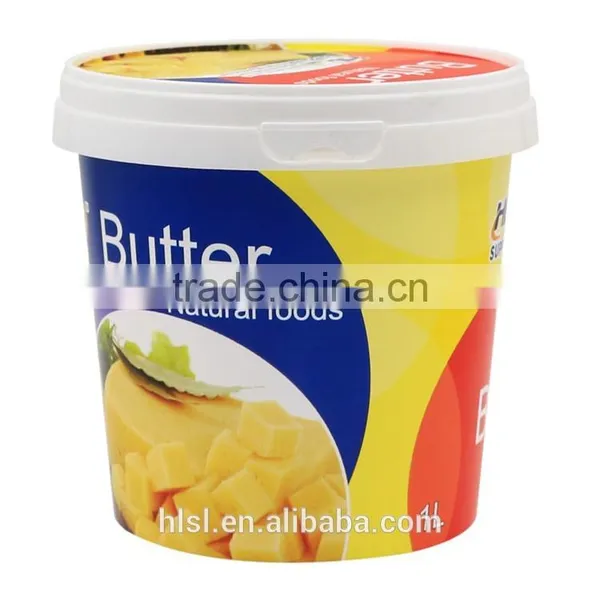 Peanut Butter Container With Plastic Recycling Symbols, Round Plastic Containers With Lids photo-4