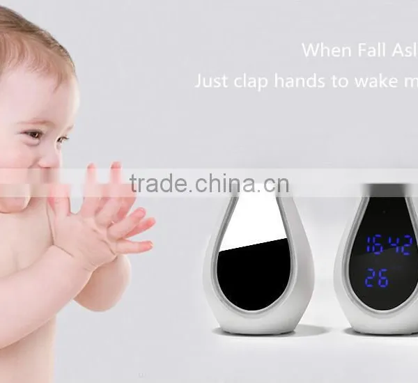 Simple Fashion Multi-functional Cute Bear Desk Clock With Mirror/LED Back Light/Bluetooth Speaker/Temperature Digital Clock photo-6
