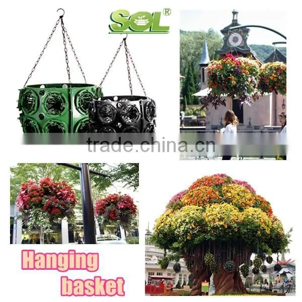 Plastic Outdoor Decorative Storage Hanging Fower Ball Planters photo-3
