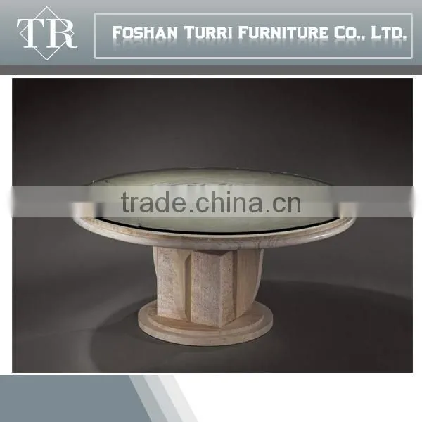 Best Quality Hand Carved Marble With Glass Square Coffee Table photo-6
