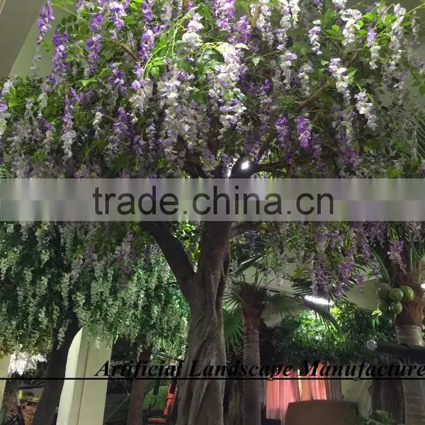 SAS201601 White Wisteria Tree,Wedding Silk Wisteria Tree photo-6