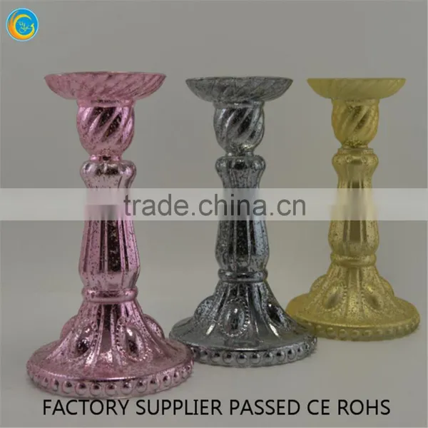 8 Inches Rose Gold Glass Jar Religious Candle photo-3