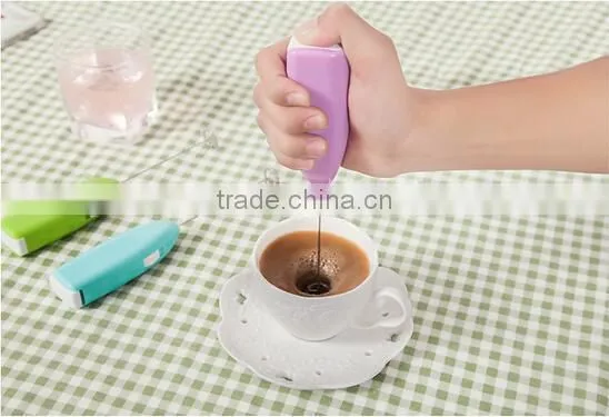 Electric Egg Beater Battery Operate Egg Beater Coffee Frother photo-5