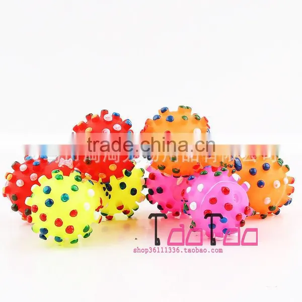 Spot Wholesale Pet Small Dumbbell Sound Amoy Vinyl Dumbbell 11CM photo-2
