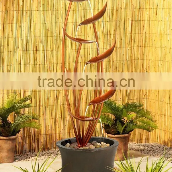 Tiered Leaves Outdoor Garden Fountain photo-2