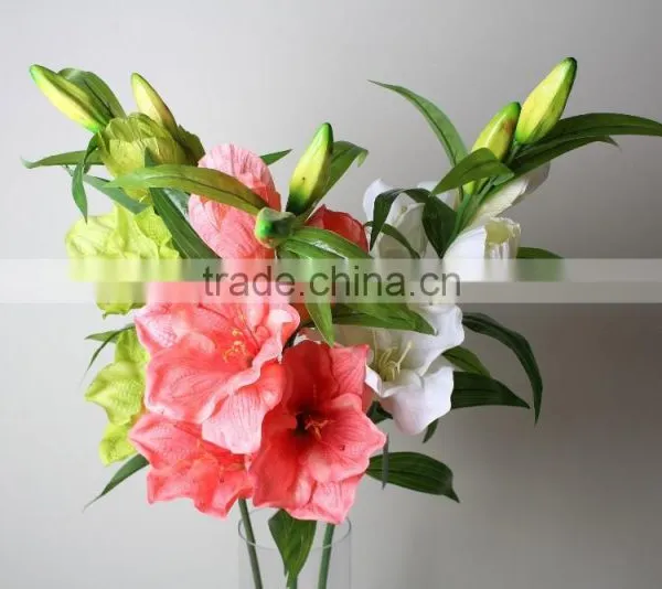 Natural Vallota Speciosa Fabric Vallota Speciosa Decorative Vallota Speciosa Artificial Flower for Wholesale photo-2