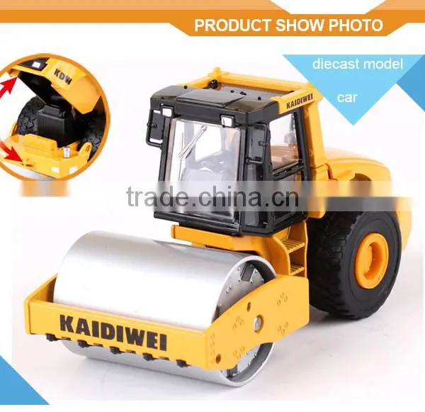 Alloy Mini Road Roller Scale Model 1:50 Diecast Model Car photo-2