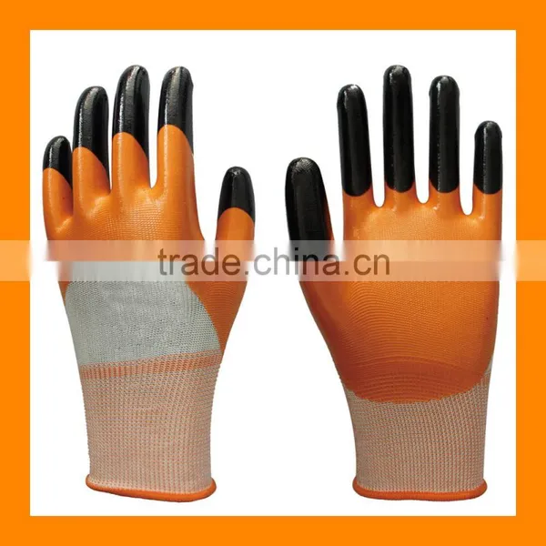 Durable Double Dipped Fintertips Garden Digging Gloves Supertip Gardening Gloves photo-5