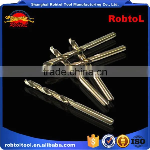10mm Nano Titanium Coating Straight Shank Hss Twist Drill Bits Cobalt Fully Ground Bright Finish Drilling Metal Forged Alloy photo-2
