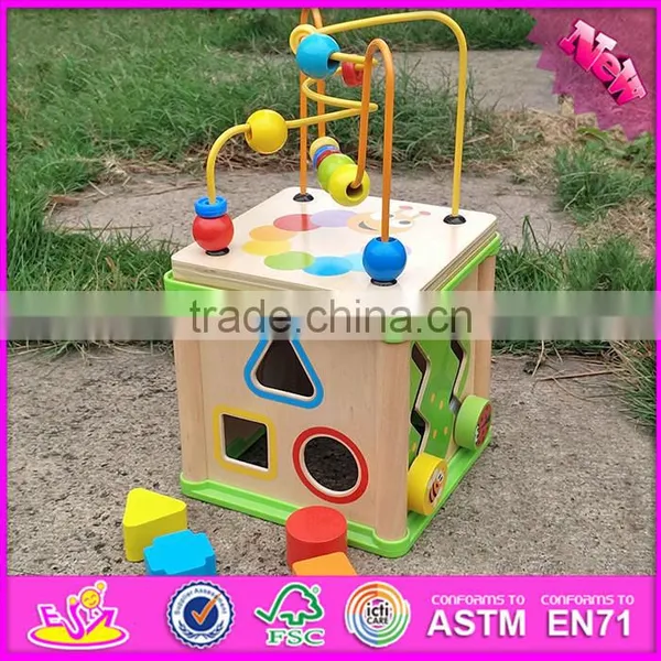 Wooden Colorful Abacus Math Montessori Toy W11B123 photo-2
