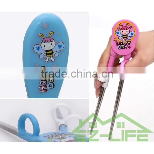 Korean Cute Cartoon 304 Stainless Steel Baby Training Chopsticks photo-3