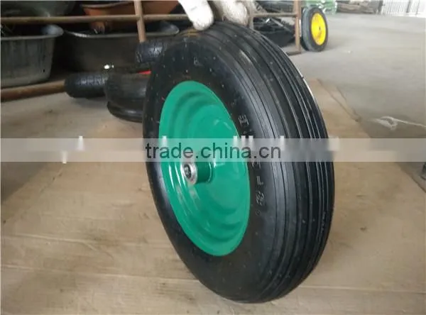 3.50-8 Top Quality Pneumatic Steal Rim Rubber Wheel photo-2