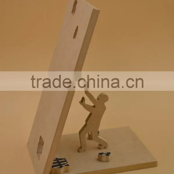 2015 New Design Wooden Book Holder,natural Mdf Decoration photo-2