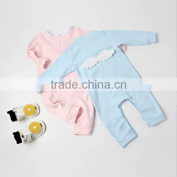 Wholesale Skin Friendly Blank Clothes Baby Girl Sleepwear Romper photo-2