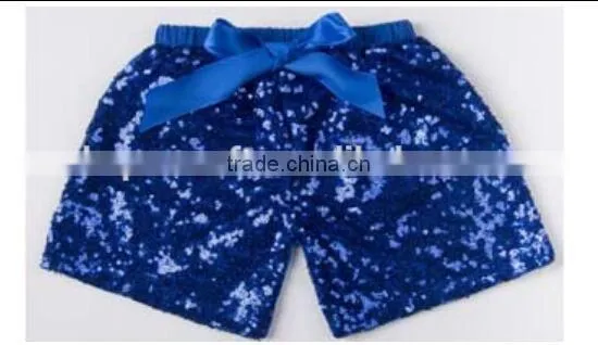 China Product and Factory Direct Sale Wholesale Cotton Sequin Sparkle Shorts for Baby Kids for Sports photo-3