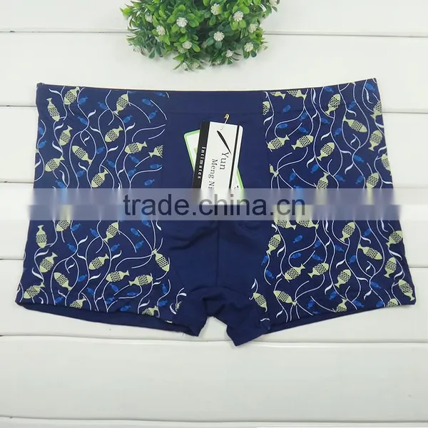 High Quality Fashion Leaves Men Boyshort Sexy Factory Price Wholesale Men Boxer Briefs photo-4