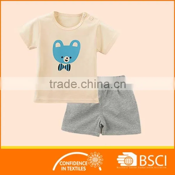 New Summer Boutique Animal Printed Cotton Kids Clothing Set photo-3