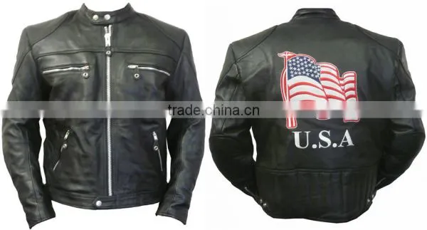 Natural Leather Jacket / American Leather Jacket / Custom Leather Jacket