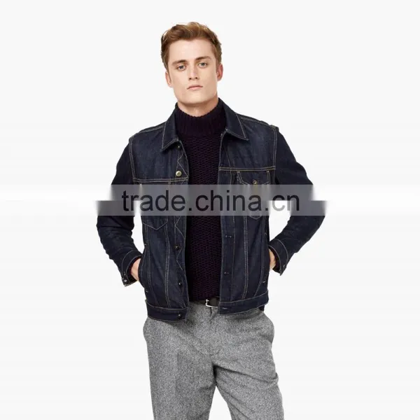 Classic Blue Wholesale Denim Jacket Men New Fashion Wear