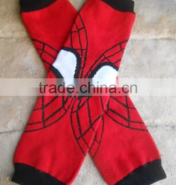 Wholesale Red Legging Football Pattern 100% Cotton Baby Leg Warmers photo-3