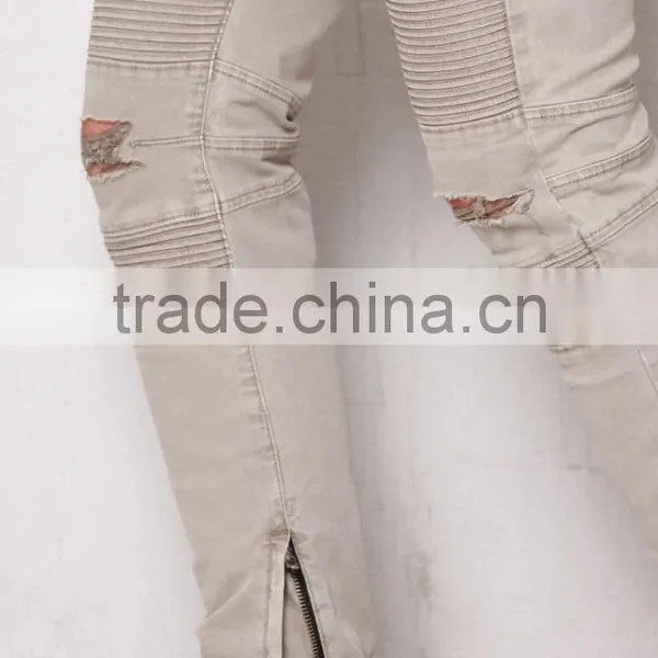 Street Inspired Ripped Knees Wholesale Custom Jogger Pants photo-2