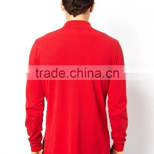 Men Polo Long Sleeve Polo t Shirt China Garment Factory photo-2