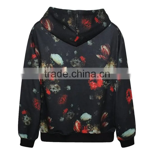 3D Print Cut And Sew Pullover Wholesale 100 Polyester Dry Fit Hoodie Printing Sublimation photo-6