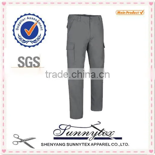 2016 Custom Fashion Breathable Casual Cotton High Quality Multi Pocket Mens Cargo Pants With Side Pockets photo-4