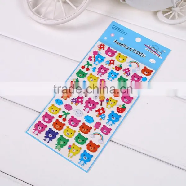 Children Puffy Sticker ,multcolor Tool Stikcer Bubble DIY Sticker for Education Carton Sticker photo-2