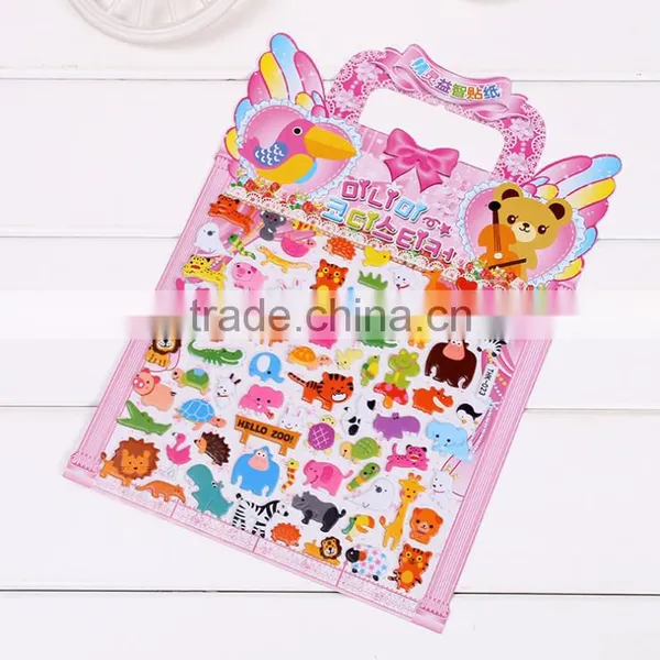 Customizable Children Carton Sticker ,multi Bubble Sticker Puffy Sticker for Education photo-3
