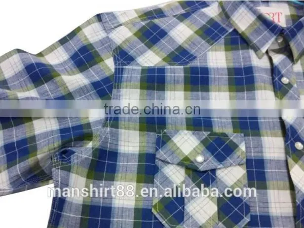 Linen Cotton Double Pockets Short Sleeve Men's Casual Shirts photo-5