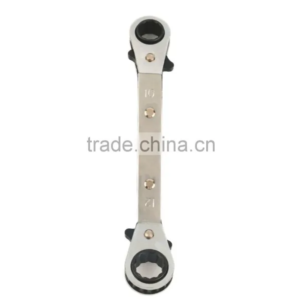 1Pc 10x12mm Useful Metric Offset Double Ring Wrench Spanner Reversible Ratchet Handle Wrench Metric Hand Tools Free Shipping photo-2