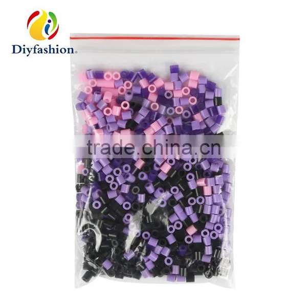 Diyfashion 5mm Hama Perler Fuse Beads Octopus Set With Puzzle Iron Paper and Twezzer Hama Beads Toys for Kids 18032 photo-3