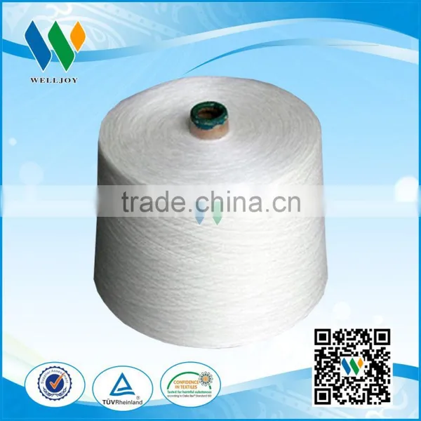 Virgin Polyetser Spun Yarn Raw White Paper Cone photo-3