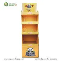 POS Floor Cardboard Display for Potato Chips Snacks