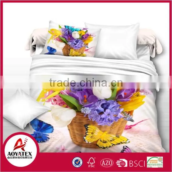 2016 China New Style Bamboo 13372 40*40s Reactive Printed 3D Bedding Sets photo-6