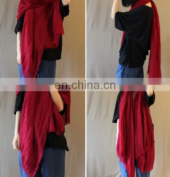 Cape Yarn Wide Large Size Thin Scarf Multi Colors Fashion Women Shawl Trendy Female Breathable Scarf Whole Colored photo-2
