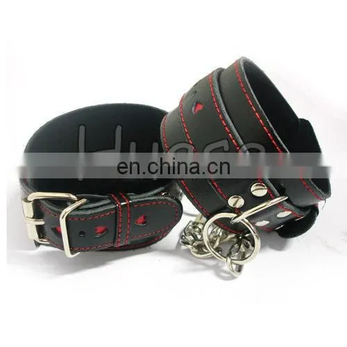 Heart Leather Handcuffs,wrist and Ankle Restraint,sexy Restraint Set