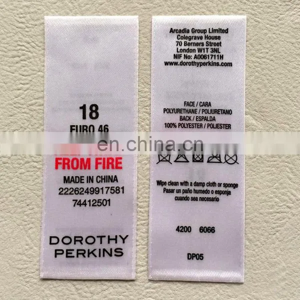 Microfiber Cloths Private Label Wholesale,Label of Graded Goods Clothing Label,Garment Woven Label Printing photo-3