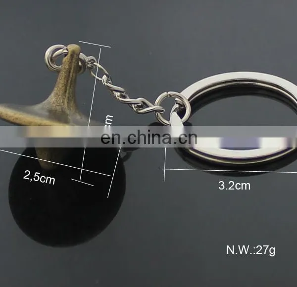 Metal Alloy Spinning Top Key Chain With Logo Spinning Top Toys Keychain Promotional Gifts for Adults and Children photo-2