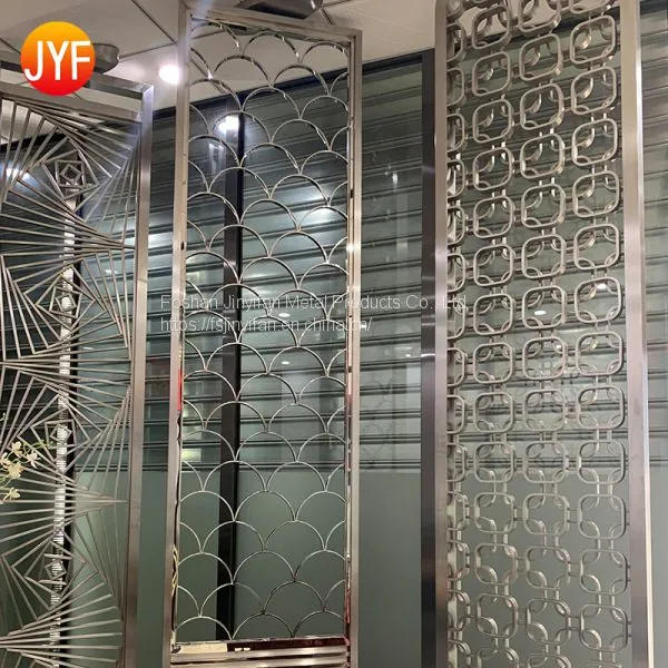Foshan Factory High Quality Customized Hotel Small Decorative Laser Cut Metal Folding Screen Panels photo-4