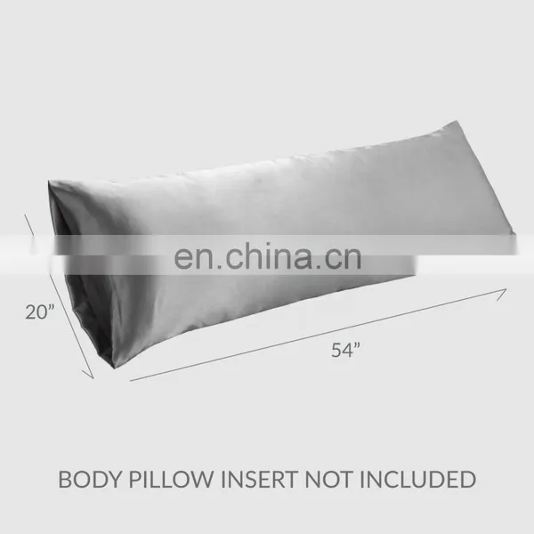 High Quality Sensitivities Cozy Soft Seamless Sleeping Silver Silk Hair Body Pillowcase For Women photo-4