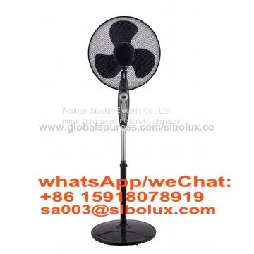 16 inch electric plastic stand fan with timer setting standing fan