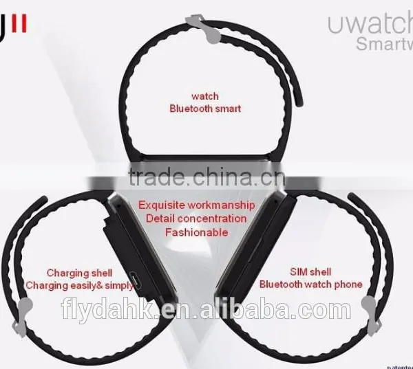 1.54" Capacitive Touch Screen Smart Watch With Bluetooth 4.0 Smart Watch U11 Uwatch Wristwatch U11 Watch Phone. photo-5