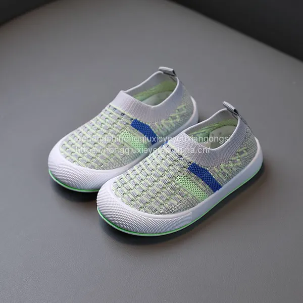Shuttle Top Stitched Color Blocking Sports Casual Children's Shoes Baby Shoes photo-3