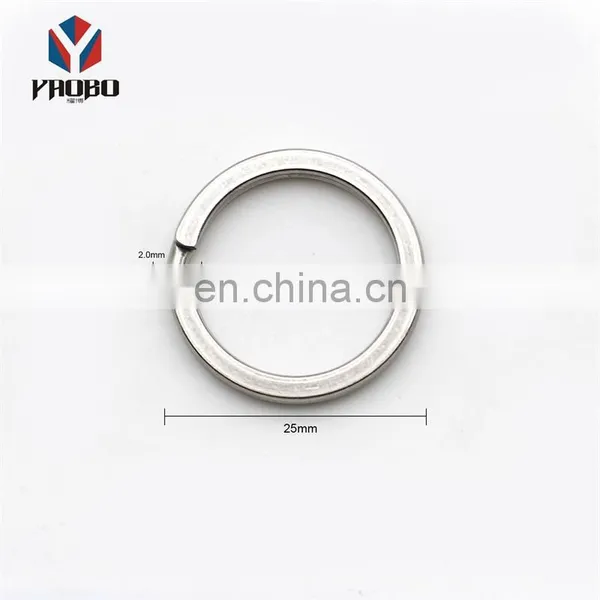 Various Styles Engraved Flat Keyring Stainless Steel Key Chain Ring Metal Split Key Ring For Accessories Use photo-3