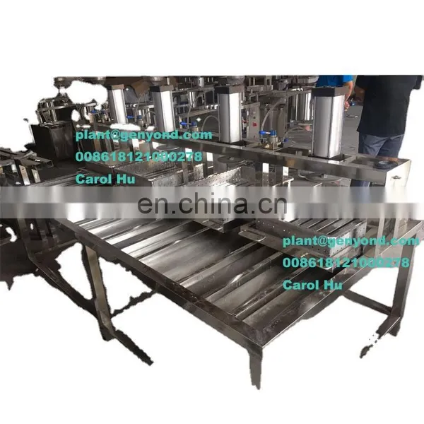 Factory Shanghai Genyond 4 6 8 Heads Cheese Making Machine Molding Moulding Processing Equipment Cheese Press Pressing Machine