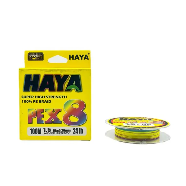 HAYA X8 150m Braided Fishing Lines Never Fade Strong PE Line Smooth Fishing Line Angling Supply Wear photo-3